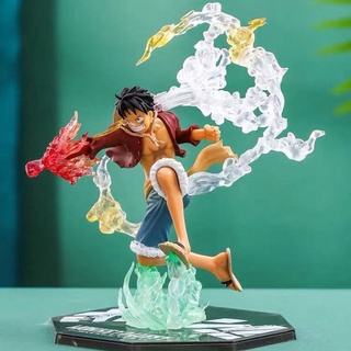 Una Pieza Figura Modelo Fuego Puño Luffy Anime Juguete Regalo De Cumpleaños Decoración Mercancía Bidimensional (2)