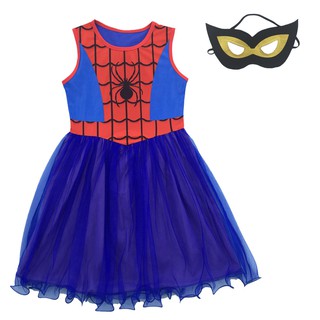 Vestidos De Niñas Halloween Cosplay Spiderman Disfraces De Baile Faldas