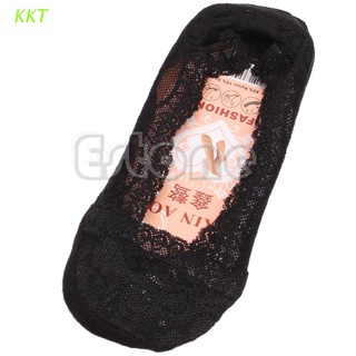 kkt calcetines invisibles de corte bajo invisibles antideslizantes para mujer/mezcla de algodón/calcetines de tobillo