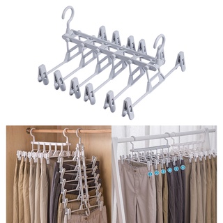 colgadores de pantalones ahorro de espacio armario armario clip para pantalones organizador perchas