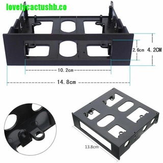 [lovelycactus] negro 3.5" a 5.25" Drive Bay ordenador Pc caso adaptador soporte de montaje (5)