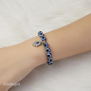 King Lucky Blue Evil Eye collar pulsera con encanto de mano brazalete joyería regalos
