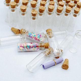10pcs pequeños frascos de vidrio mason tarro mensaje viales barato envío tapón botella de corcho mini p4x4 (4)