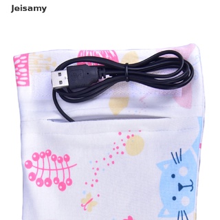 [Jei] Portátil calentador de botella calentador de viaje bebé niños leche agua USB cubierta bolsa suave BR583 (4)