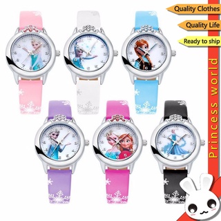 Frozen niños reloj niñas Disney Elsa Anna princesa reloj moda reloj para niños cumpleaños regalos de navidad