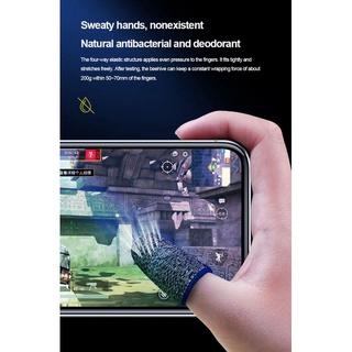 Juego de manga de dedo móvil de pantalla controlador de juego a prueba de sudor guantes PUBG Assist artefacto (4)