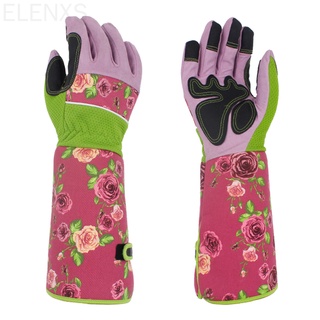 1 par de guantes profesionales de jardinería a prueba de espinas para plantación de flores, trabajo largo, guantes de jardín ELEN