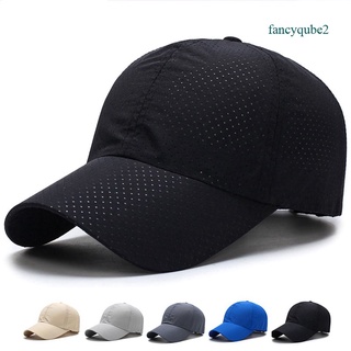 fancyqube verano running sombrero gorra de béisbol ultra delgada malla de secado rápido ligero sombrero de sol running gorra de pesca