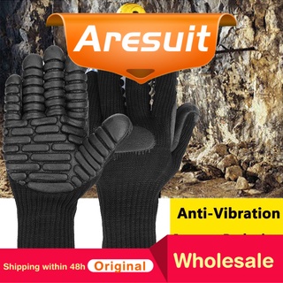 aresuit guantes de protección antivibración resistentes a golpes absorbentes de seguridad mecánico de trabajo