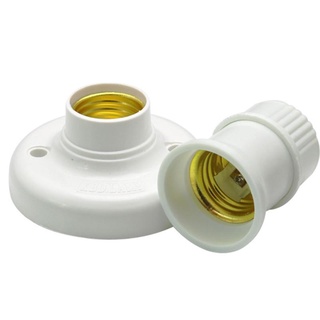Yin 5 piezas E 27 soporte de lámpara de repuesto ​Enchufe de luz de rosca estándar fácil de instalar