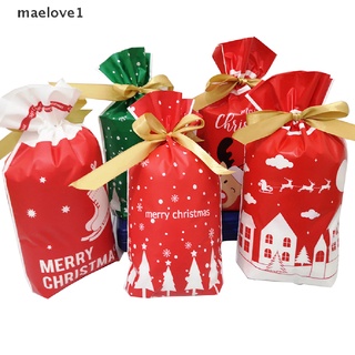 [maelove1] 10 bolsas de plástico de caramelos de navidad alce dulces dulces bolsas de navidad galletas regalo 10 bolsas de caramelo rojo navidad alce dulces dulces dulces bolsas de navidad galletas regalo [maelove1]