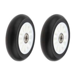 2 piezas 100 mm pro scooter ruedas de repuesto para la mayoría de los tipos de scooter blanco color negro opcional