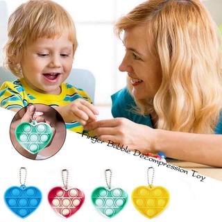 Mini Impulse Pops Sensory Bubble Toy Key Chain Autism Squishy Stress Reliever Toys for Adult Children Funny Pop-It Fidget Toys (2)