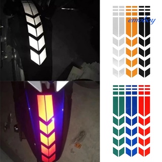 Eb - pegatina reflectante para rueda de motocicleta, impermeable, decoración (1)