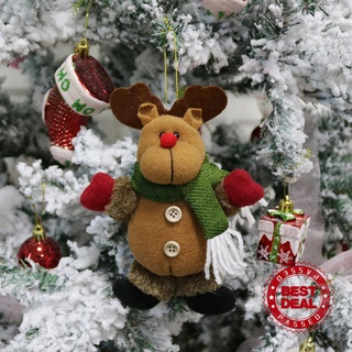 10 tipos adornos de navidad regalo santa claus muñeco de nieve juguete colgante árbol de navidad decoraciones u1w6