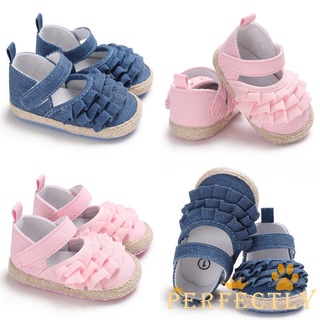 Pft7-elegante bebé niña arco antideslizante zapatos de cuna Floral volantes Bowknot zapatos lindo zapatilla de deporte