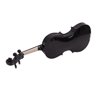 4/4 negro de violín acústico completo con estuche de lazo rosin (3)
