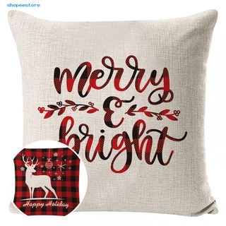 So 37 estilos funda de almohada decorativa de navidad ligera para el hogar