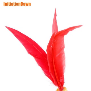 Initiationdawn> 10Pcs bola de bádminton al aire libre niños goma volante pluma volante (6)