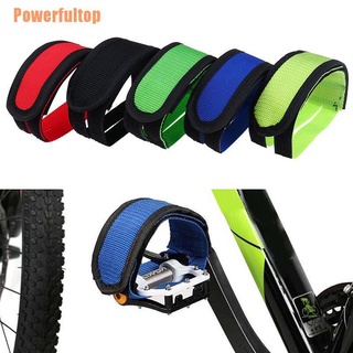 potentetop@!~ 1 par de correas de pedal de bicicleta clip de pie correa de pie cinta adhesiva pedal cinta fija