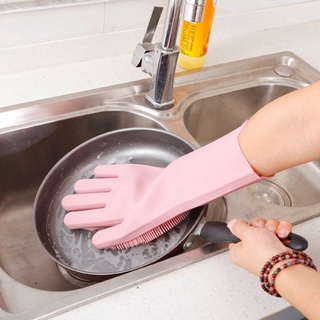 guantes mágicos de silicona para lavar platos/guantes antideslizantes para limpiar el hogar (3)
