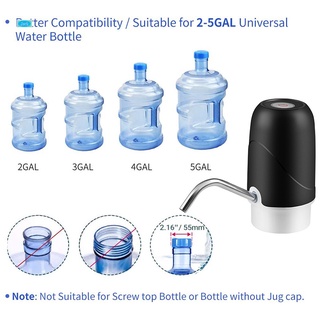 Bombas de botella de agua eléctrica bombas de agua potable USB recargable portátil dispensador de agua (7)
