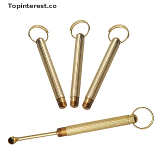 【Topinterest】 Aluminum Snuff Spoon Sniffer Snorter Metal for Tobacco Pipe Shovel Key Chain 【CO】 (1)