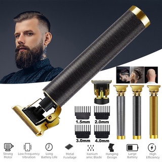 2021 USB T9 Clipper peluquería profesional eléctrico Trimmer afeitadora Trimmer barba 0mm hombres máquina de corte de pelo para hombres (5)