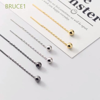 Bruce1 aretes de borla corto y Simple minimalista creativo para mujer/Multicolor