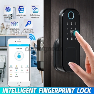 Digital Bluetooth electrónico huella dactilar cerradura de puerta táctil contraseña sin llave Smart Digital teclado