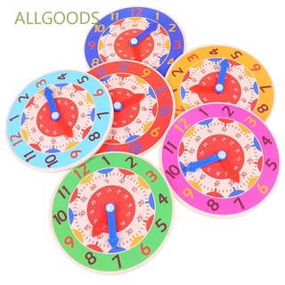 Juguete Educativo tiempo De cognición juguetes didácticos ALLGOODS Uute Segundo reloj De madera/Multicolor