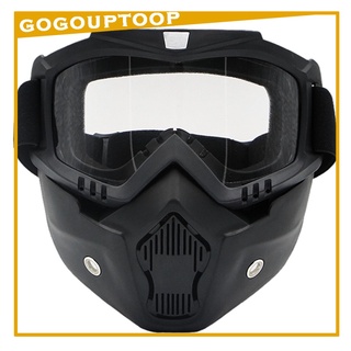 Lentes De Motocicleta top con protector Facial desmontable a prueba De viento a prueba De viento Para Motociclismo