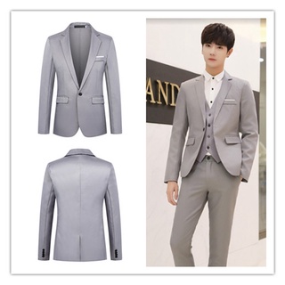 traje de hombre manga larga casual negocios slim fit formal un botón blazer (8)