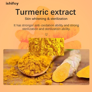 ishifoy jabón de cúrcuma herbal natural exfoliante limpieza nutritiva control de aceite blanqueamiento co (1)