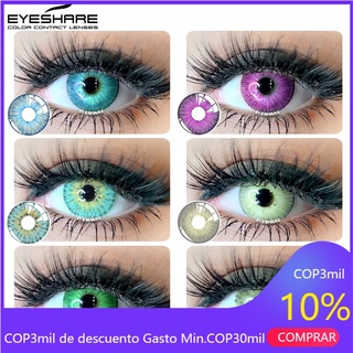 EYESHARE 1 par de lentes de contacto de nueva York Color suave Cosplay lentes de contacto para ojos