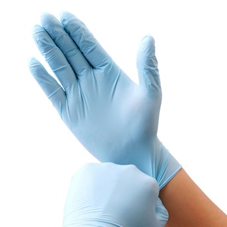 *gd* 100 guantes desechables de nitrilo azul de grado a 9 pulgadas de inspección protectora