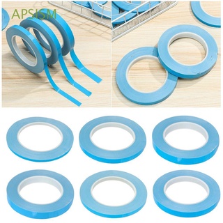 APSISM 25meter/Roll 6 Sizes Transfer Heat Tape Blue Double Sided Conductive Adhesive Tapes CPU LED Strip Chip PCB High Quality Thermal Light Heatsink