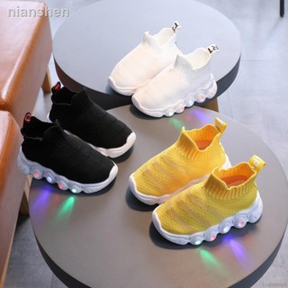 ❁ Zapatos Infantiles Con Claro Led/Transpirables Casuales