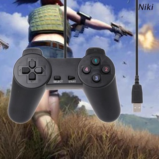 niki usb 2.0 gamepad gaming joystick controlador de juego con cable para ordenador portátil pc