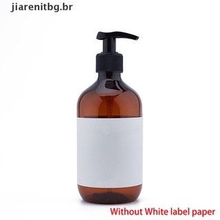 Jia champú loción botella recargable Gel de ducha botella de almacenamiento de prensado botella vacía. (5)