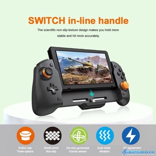 [Nuevo] Para Nintendo Switch Control De Mano Consola De Agarre Gamepad Doble Motor Vibración Integrado De 6 Ejes Giroscopio A Prueba De Sudor