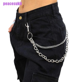 (Pazsukil) cinturón De doble capa Para pantalones Jeans Estilo Punk Hip Hop