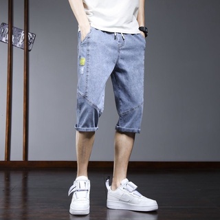 Productos en stock!! segundo fuera muy recomendado 2021 capri jeans pantalones cortos de los hombres versátil suelto verano delgado capri casual pantalones chinos versión coreana (2)