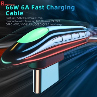 Essager 66W USB Tipo C Cable Para Huawei Mate 40 Pro Samsung LED 5A Carga Rápida-Cargador USBC De Datos Bolong