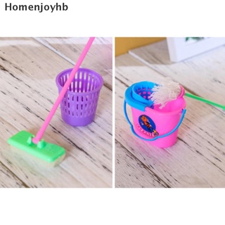 hhb> 9 piezas mini fregona escoba juguetes herramientas de limpieza kit de casa de muñecas juguetes limpios bien (2)