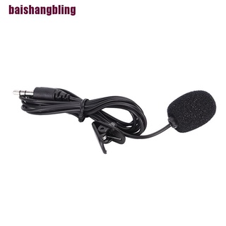 bsbl mini micrófono manos libres de 3.5 mm de alta calidad con clip en solapa lavalier para pc/laptop/negro