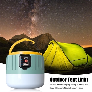 hermoso led al aire libre camping senderismo caza tienda de campaña luz impermeable linterna solar lámpara