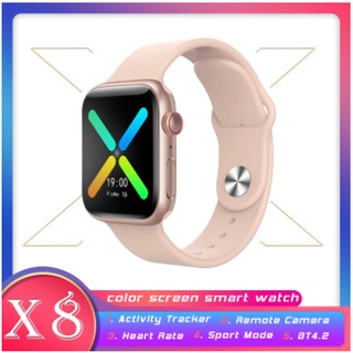 reloj inteligente x8 serie 6 bluetooth llamada ritmo cardiaco rastreador de fitness pk iwo 15 14x7 para apple iphone android