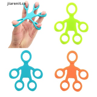 【jiarenit】 Silicone Finger Hand Grip Band Exerciser Resistance Fitness Strength Trainer .