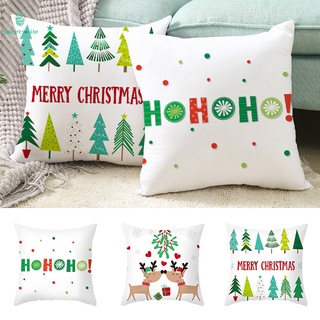 Feliz navidad decoraciones para el hogar reno Santa Claus árbol funda de almohada adorno de navidad navidad